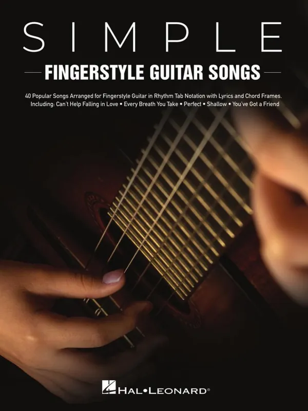 Promotion Saisonnière Hal Leonard Simple Fingerstyle Guitar Songs - Guitar TAB - Book