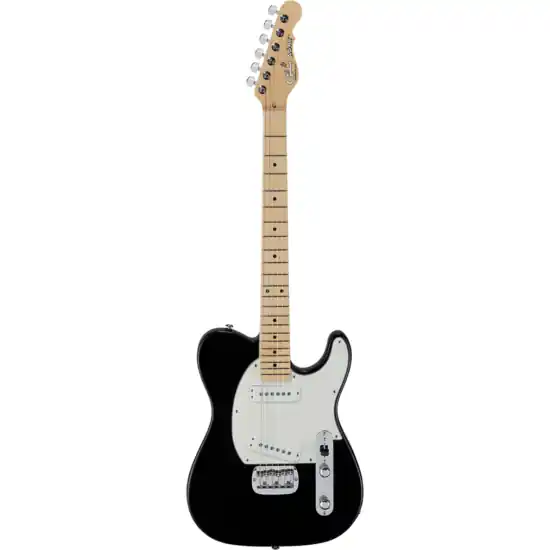Commander Maintenant guitare electrique g&l fullerton deluxe asat special jet black, touche érable