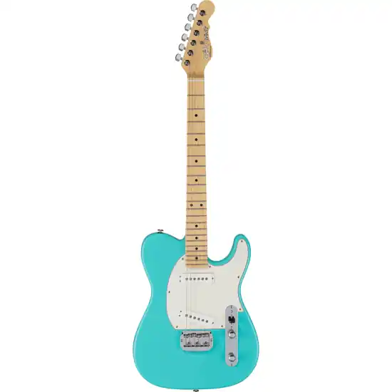guitare electrique g&l guitare fullerton deluxe asat special turquoise touche érable Prix Promo