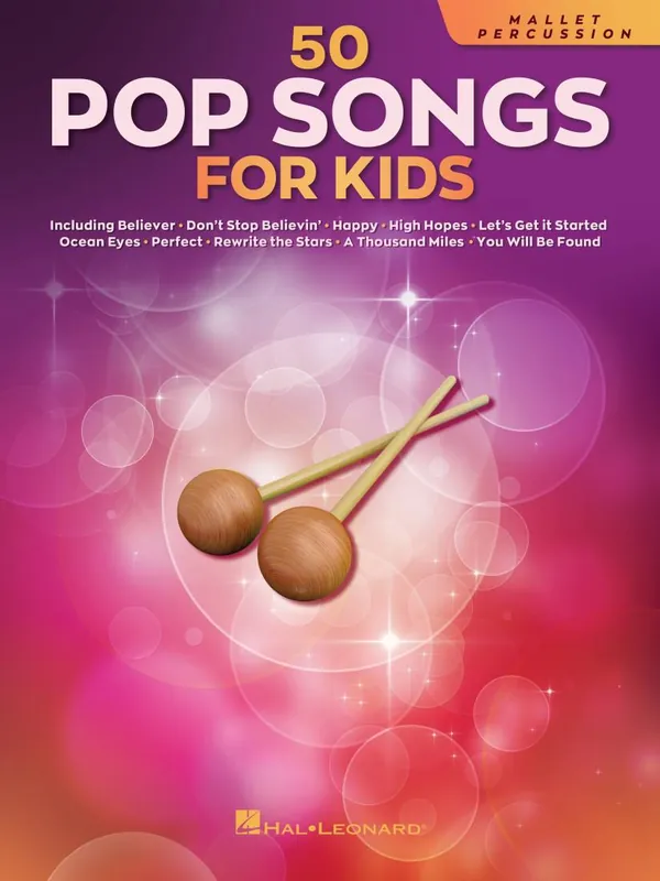 Hal Leonard 50 Pop Songs for Kids - Mallet Percussion - Book Vente Flash