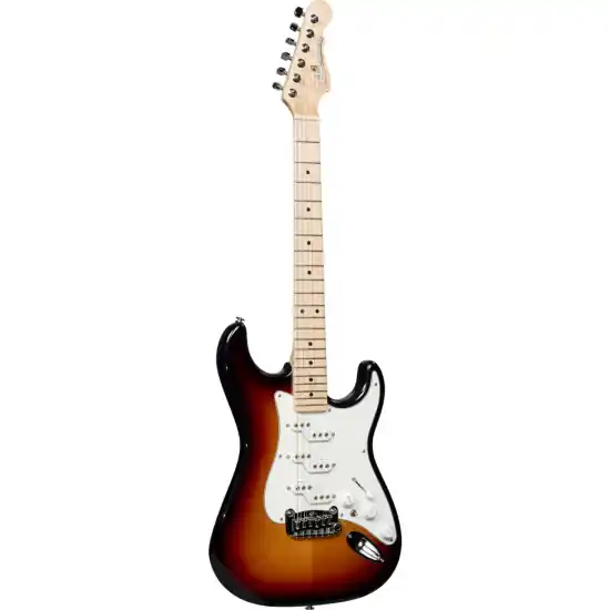 Quantité Limitée guitare electrique g&l fullerton deluxe comanche 3-tone sunburst, touche érable