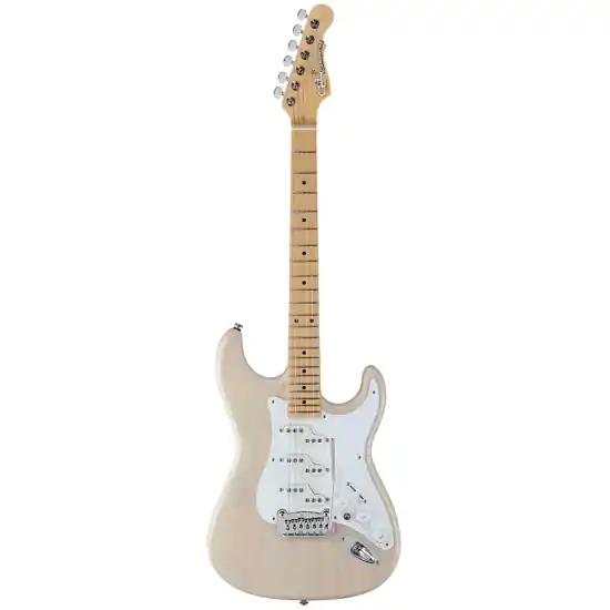 Marque guitare electrique g&l fullerton deluxe comanche blonde, touche érable