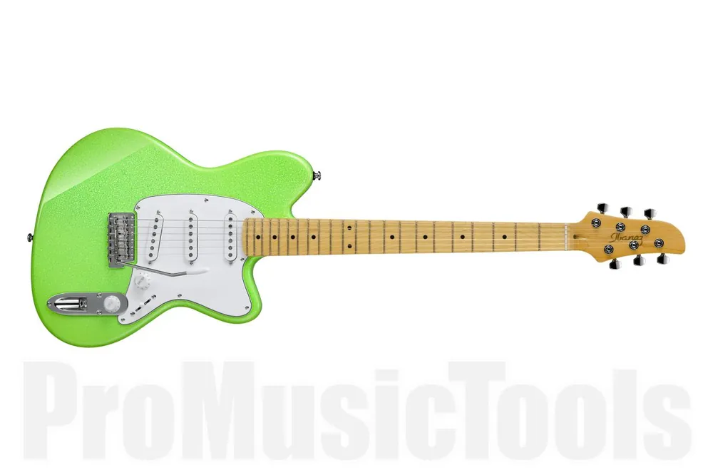 Ibanez YY10 SGS Yvette Young Signature - Slime Green Sparkle Vente Flash