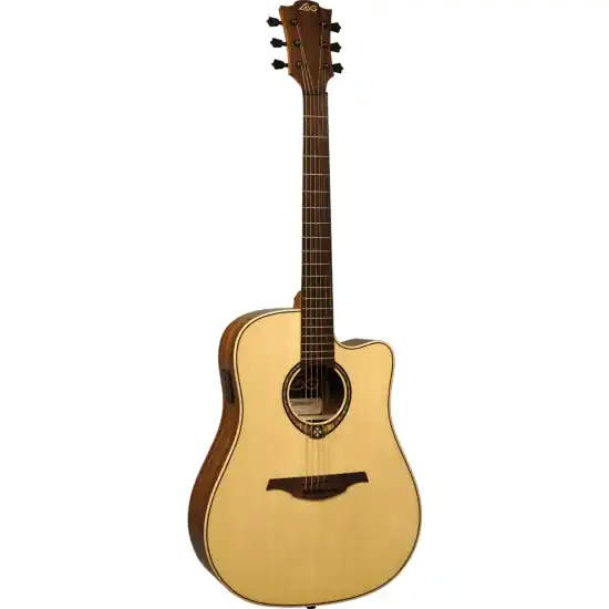 Pas Cher guitare electro-acoustique lag dreadnought cutaway electro