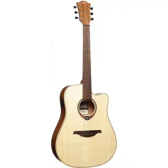 Produit De Marque guitare electro-acoustique lag dreadnought cutaway electro