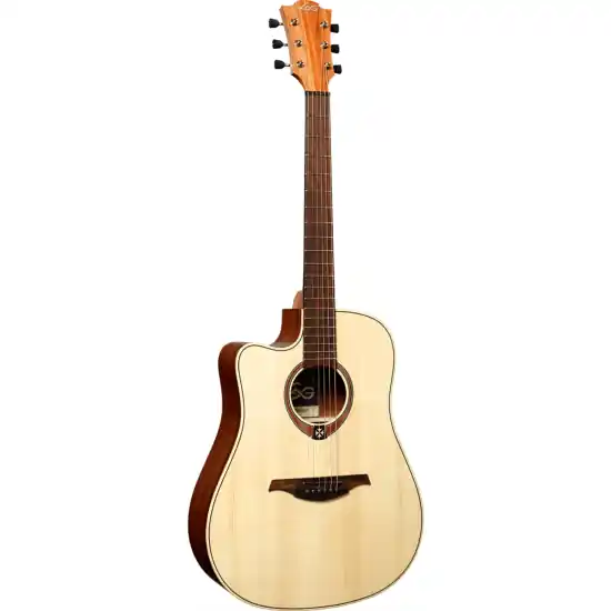 Solde guitare electro-acoustique lag lefty dreadnought cutaway electro