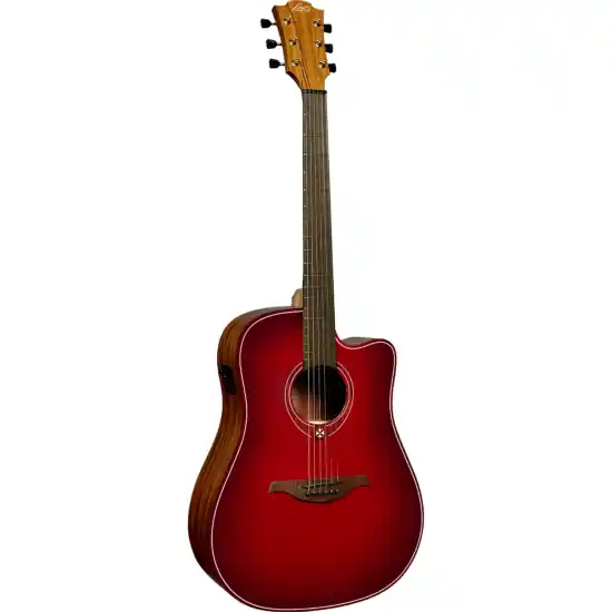 Affaire À Saisir guitare electro-acoustique lag tramontane dreadnought cutaway electro special edition red burst