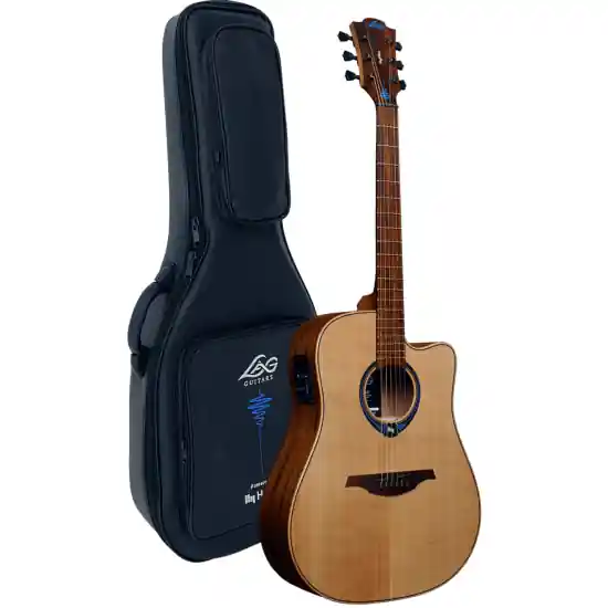 Retour Gratuit guitare electro-acoustique lag hyvibe 10 dreadnought cutaway electro