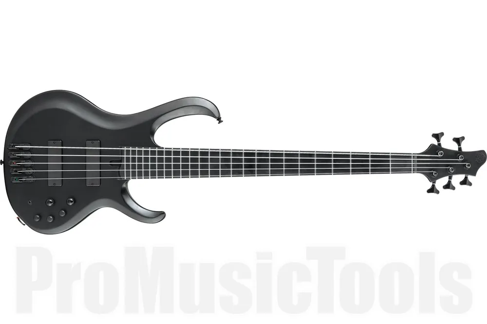 Haute Qualité Ibanez BTB625EX BKF Iron Label - Black Flat
