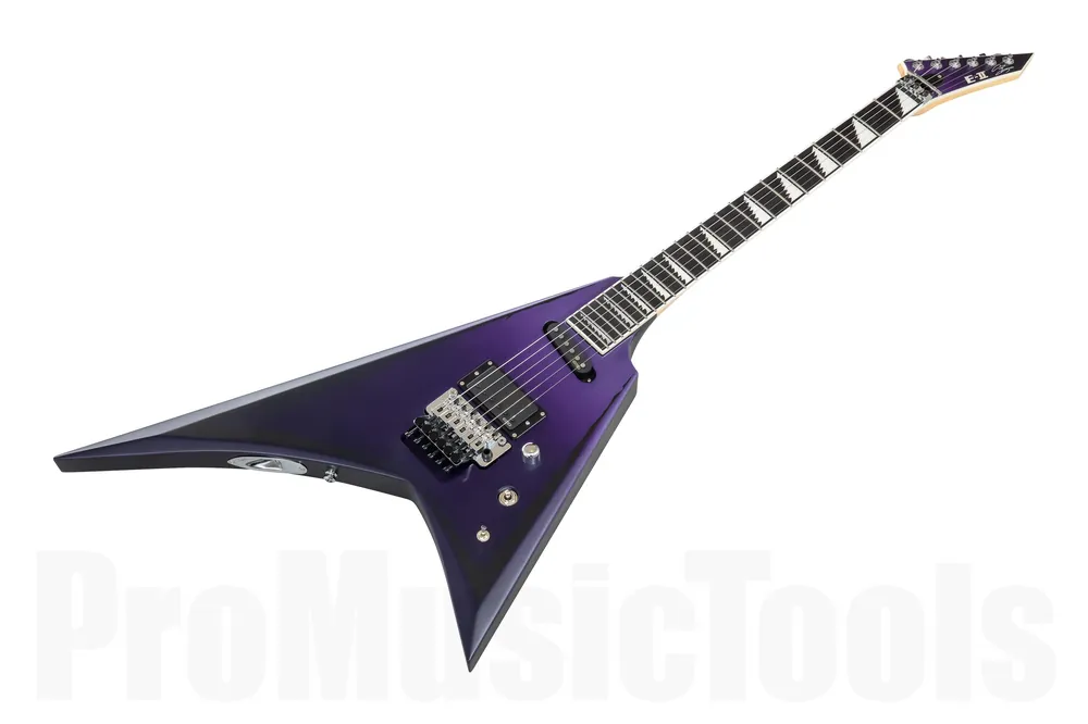 ESP E-II Alexi Ripped - Purple Fade Satin w/ Pinstripes Réduction